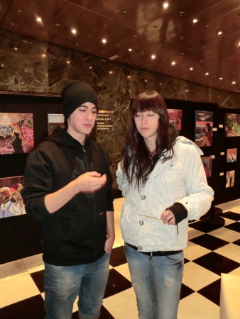 Son neveu Nicolas et Cris